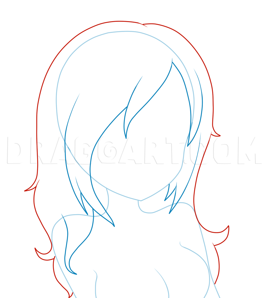 How To Draw Girl Hair Drawing Step By Step By Jedec DragoArt