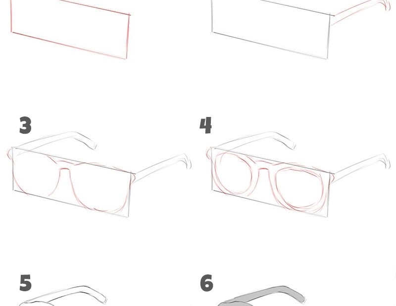 How To Draw Glasses Easy Drawing Tutorial For Kids