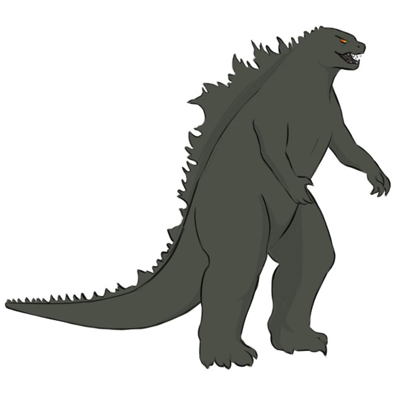 How To Draw Godzilla Easy Drawing Art
