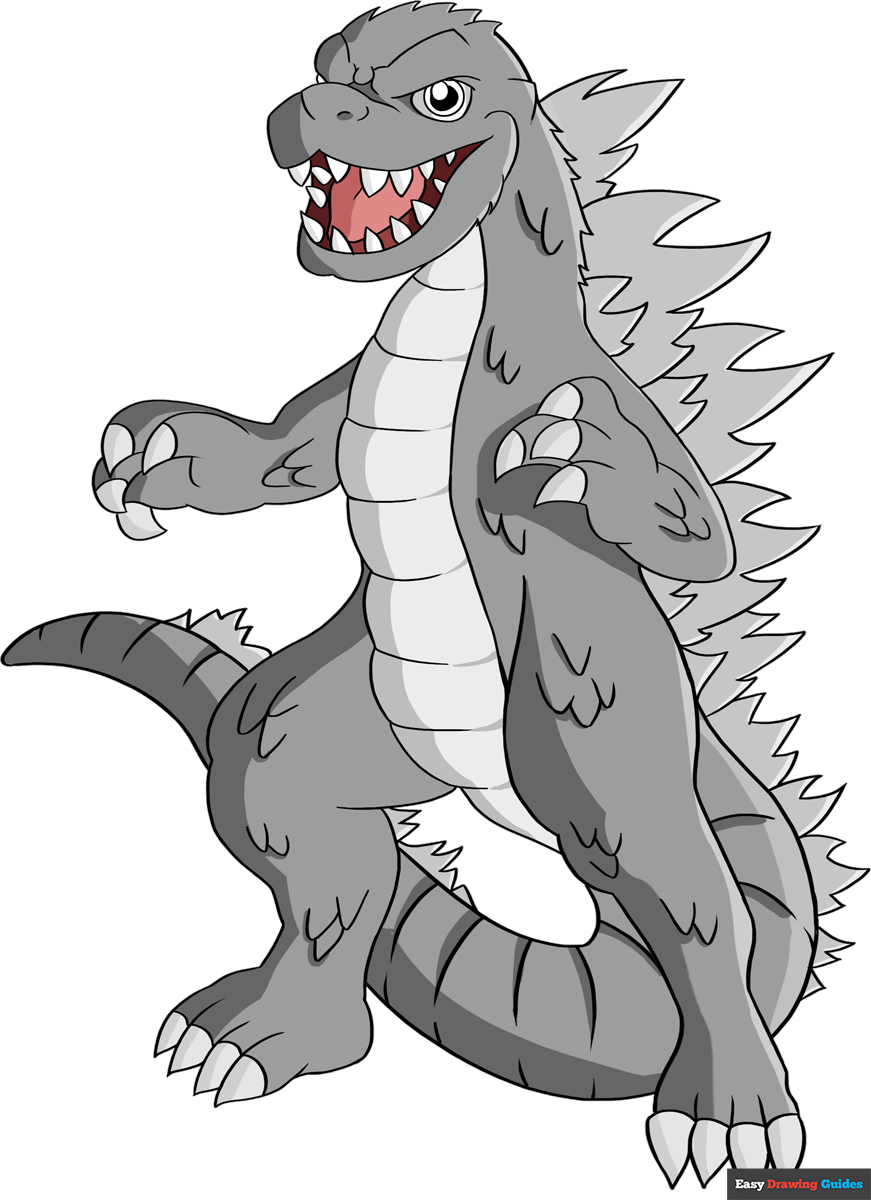 draw godzilla