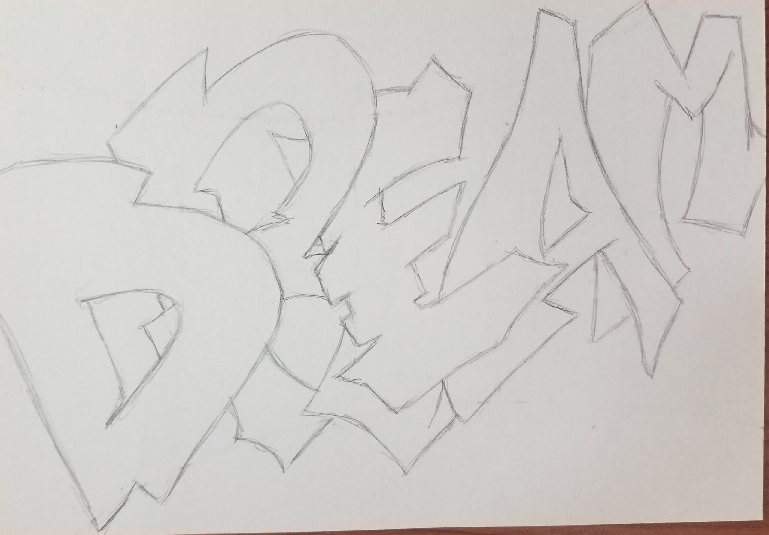 graffiti drawing easy