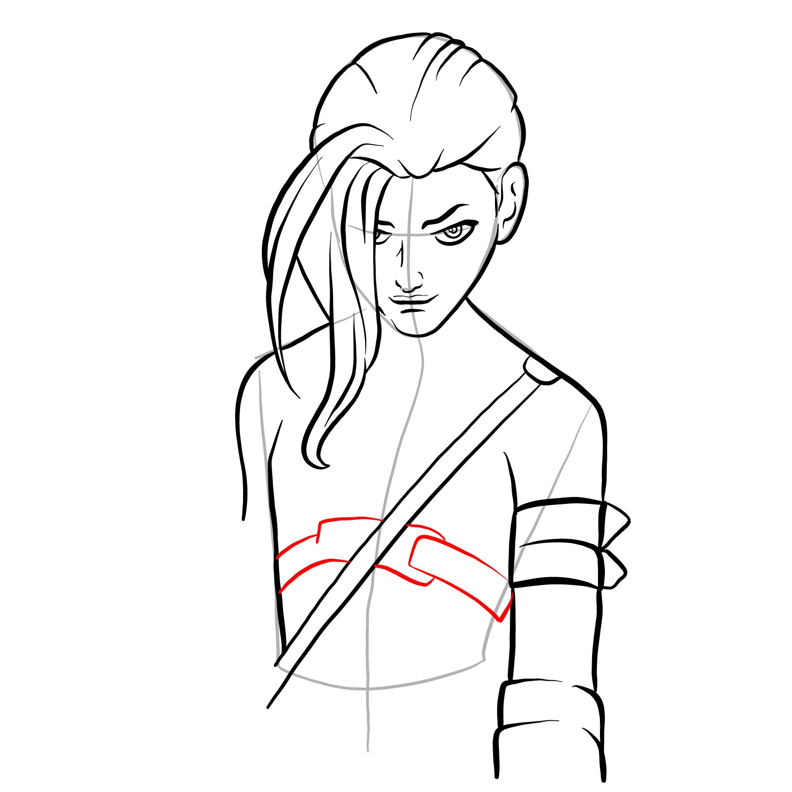 How To Draw Grown up Jinx Sketchok Easy Drawing Guides