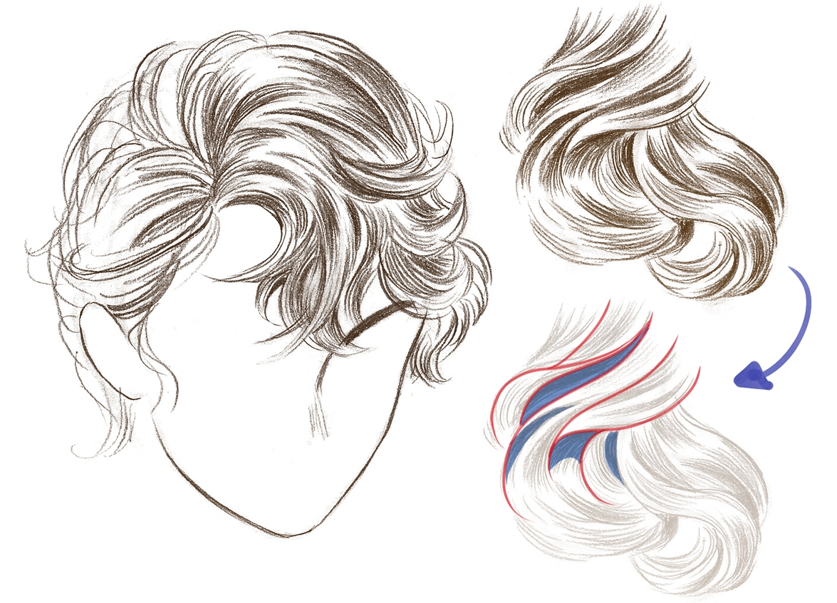 How To Draw Hair Art Rocket