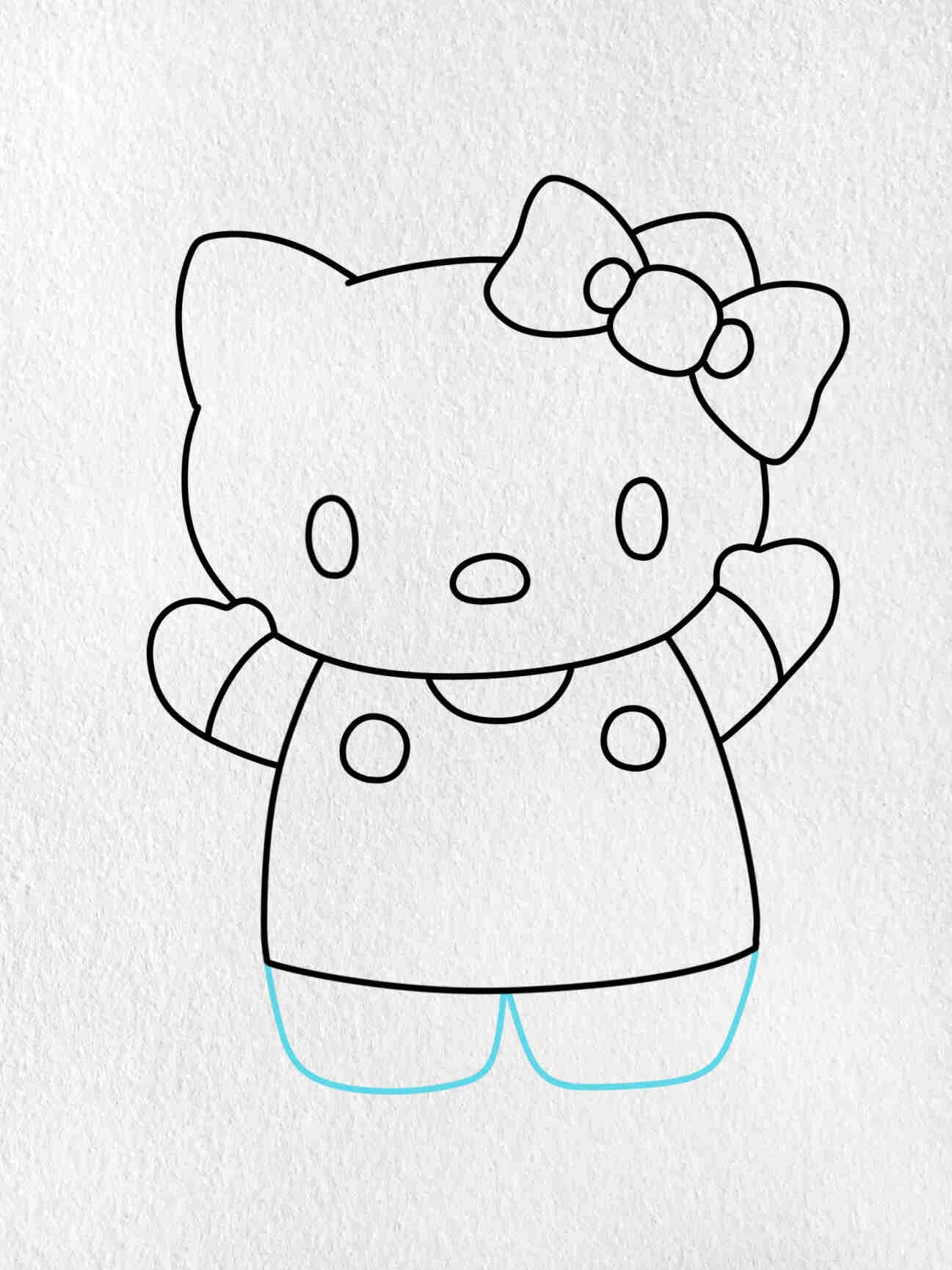 hello kitty easy drawing