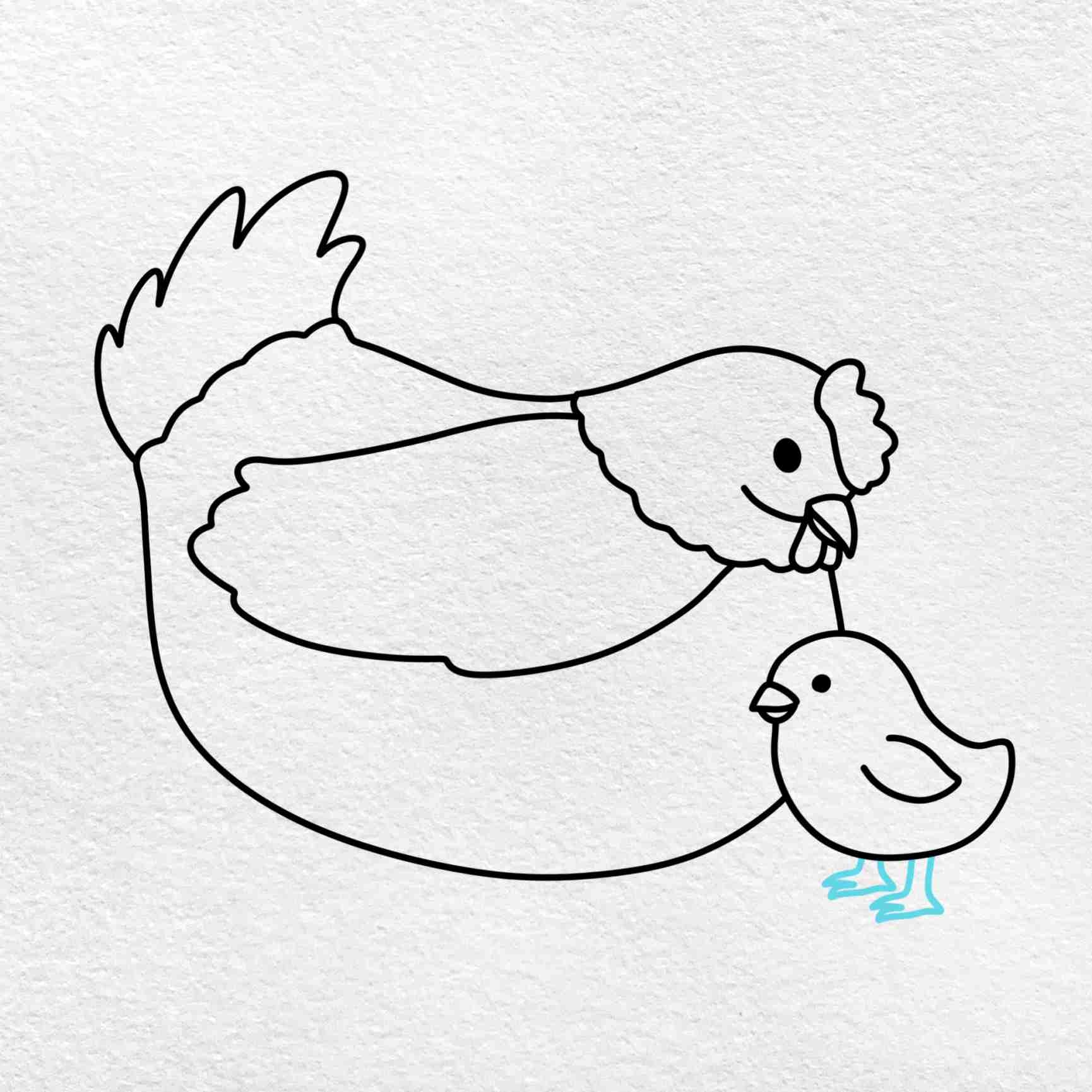 hen how to draw