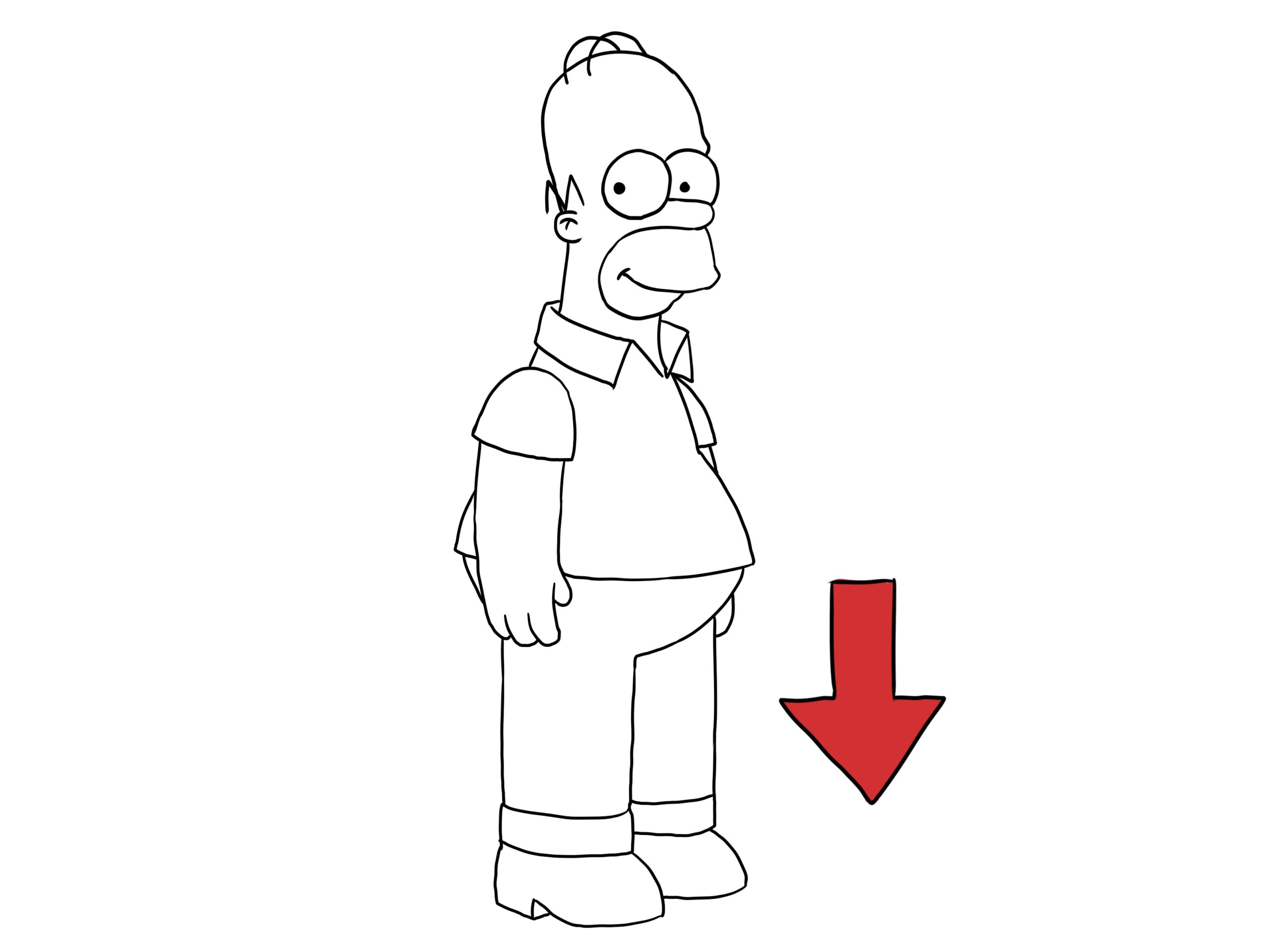 How To Draw Homer Simpson with Pictures WikiHow