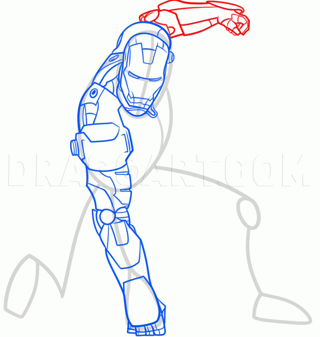 How To Draw Iron Man Drawing Step By Step By Dawn DragoArt