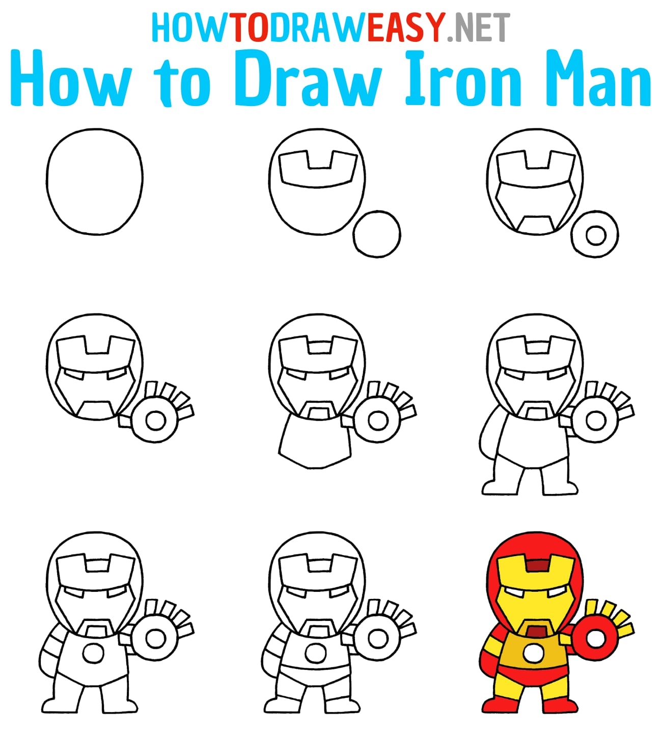iron man drawings