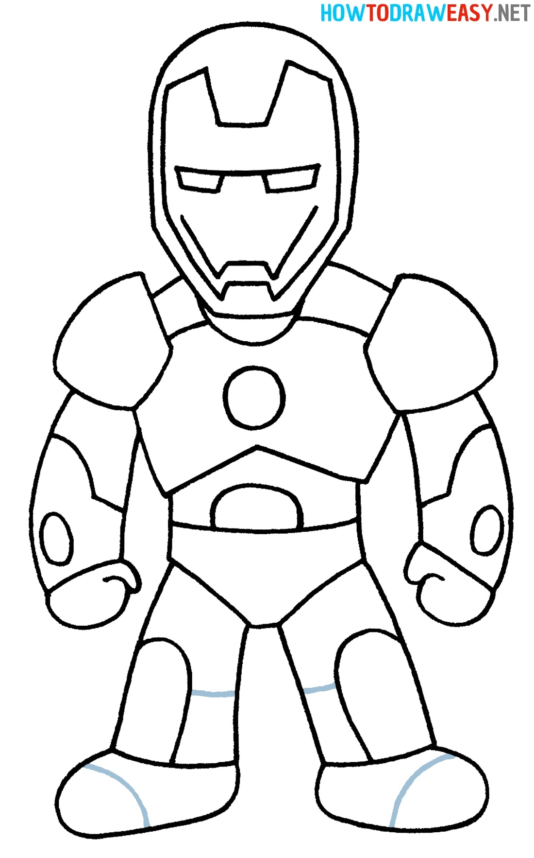 How To Draw Iron Man Step By Step How To Draw Easy