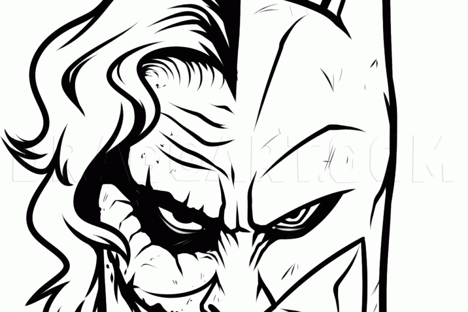 How To Draw Joker And Batman Drawing Step By Step By Dawn