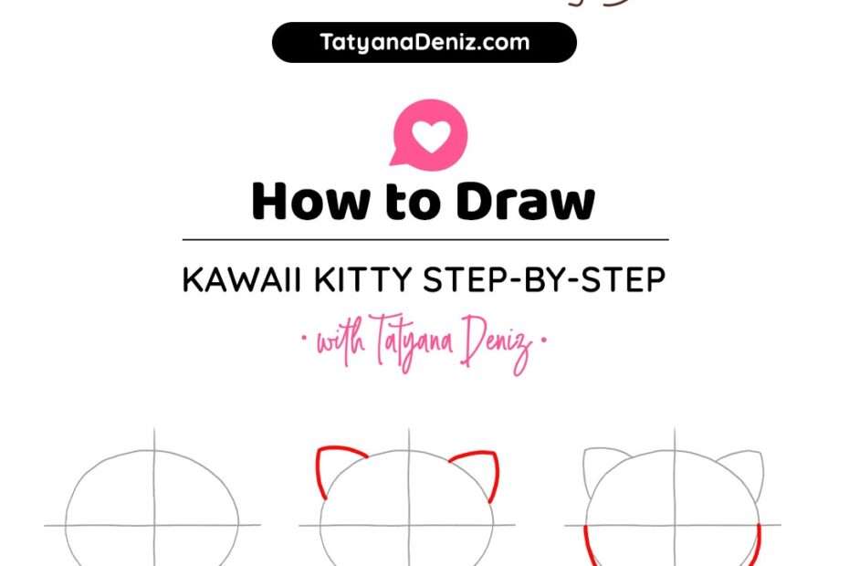 How To Draw Kawaii Cat Easy Step by step Drawing Tutorial