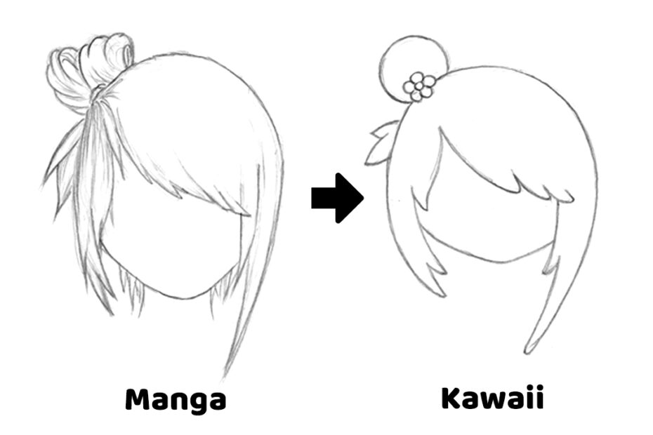 How To Draw Kawaii Hairstyles And Adapt Manga Hairstyles