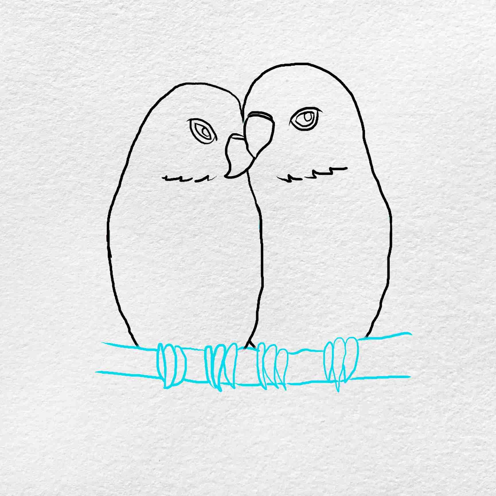 How To Draw Love Birds HelloArtsy