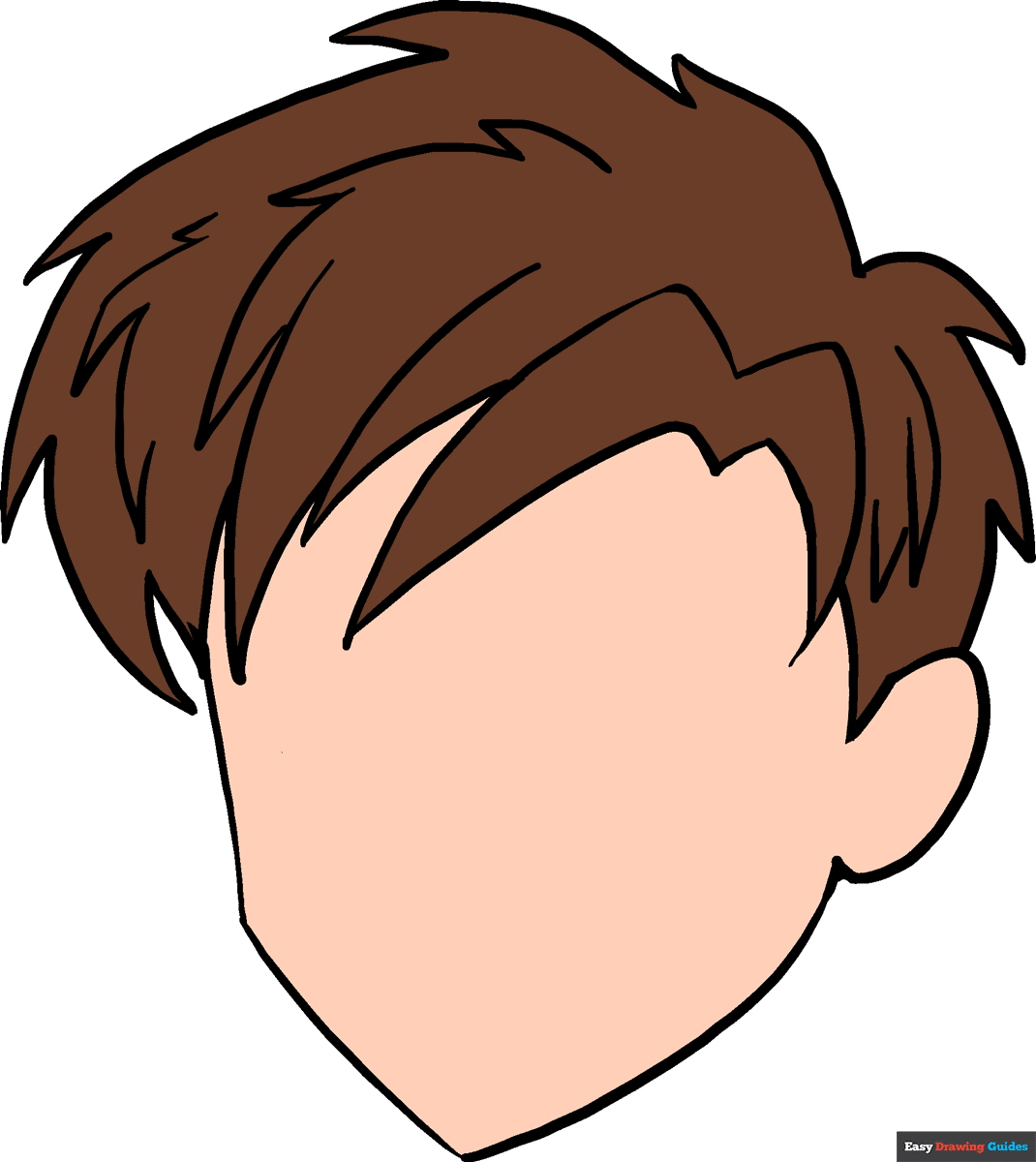 How To Draw Manga Hair Really Easy Drawing Tutorial