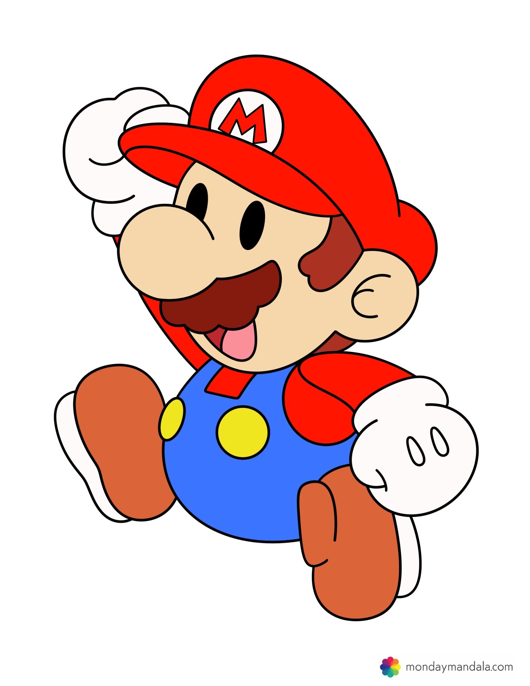 mario drawing easy