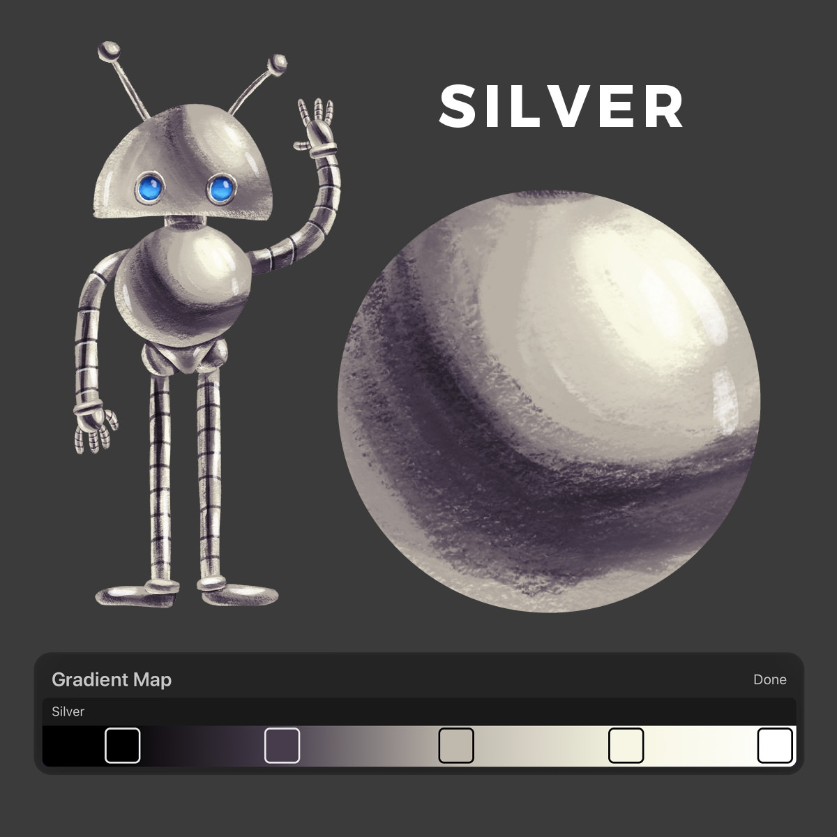 How To Draw Metallic Surfaces The Easy Way Bardot Brush
