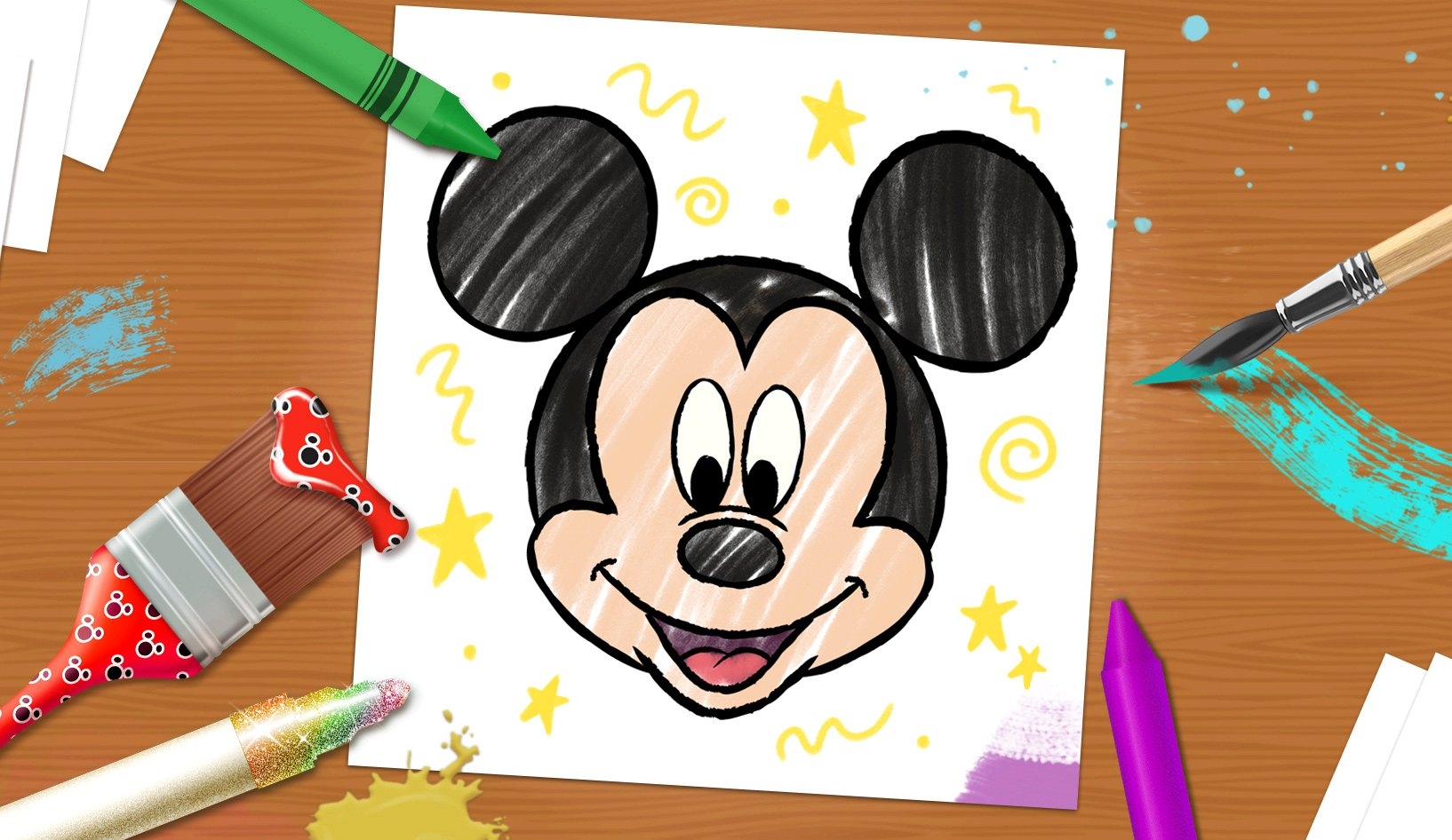how do i draw mickey mouse