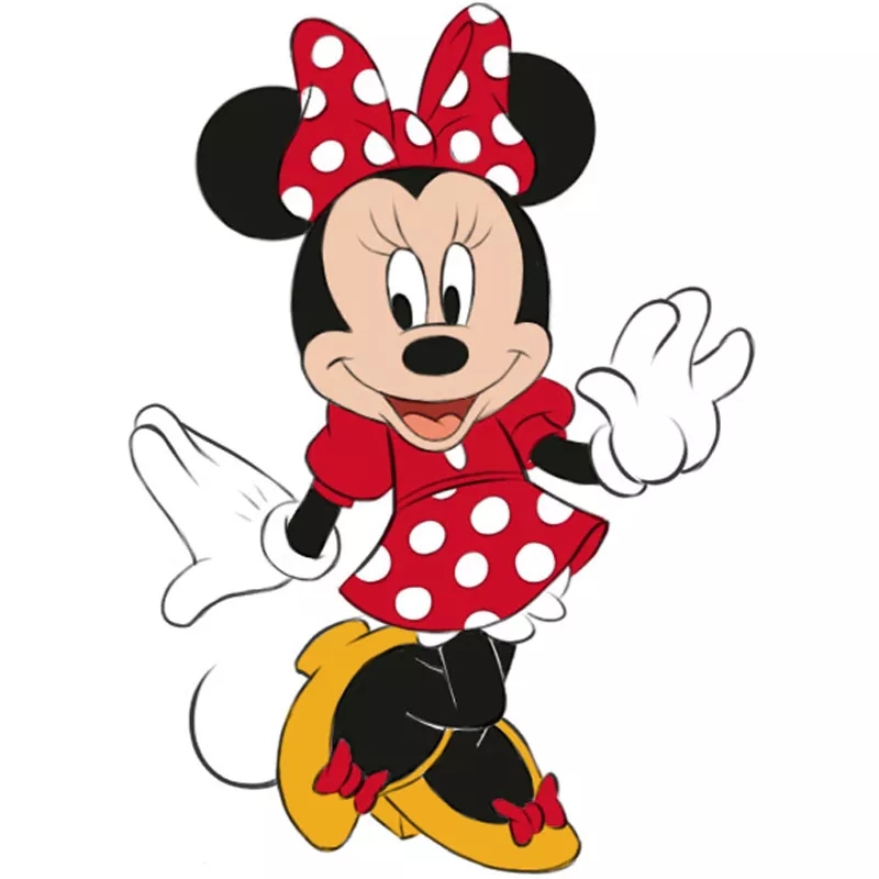 how to draw minnie mouse