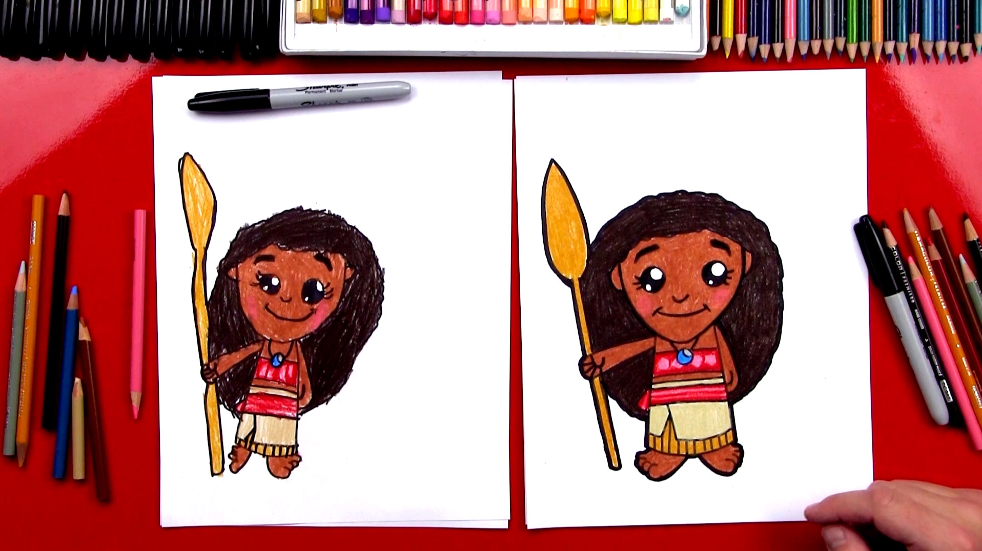 How To Draw Moana Art For Kids Hub 