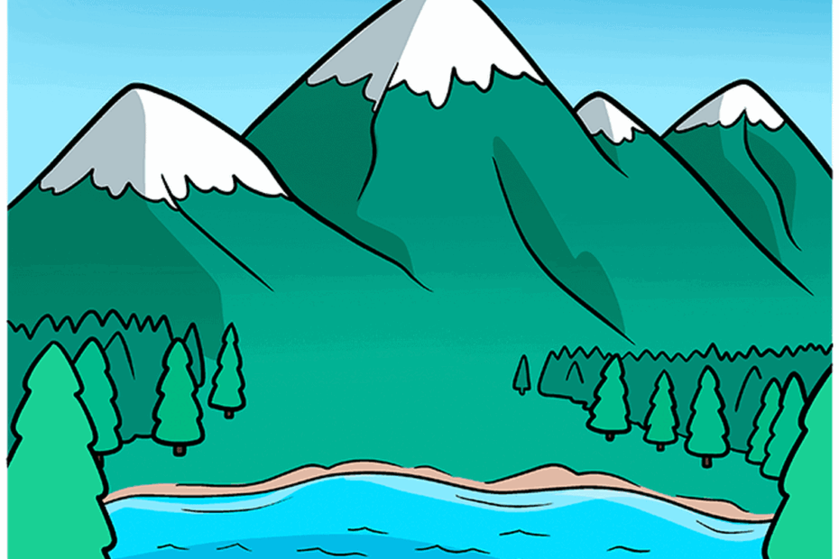 How To Draw Mountains Really Easy Drawing Tutorial