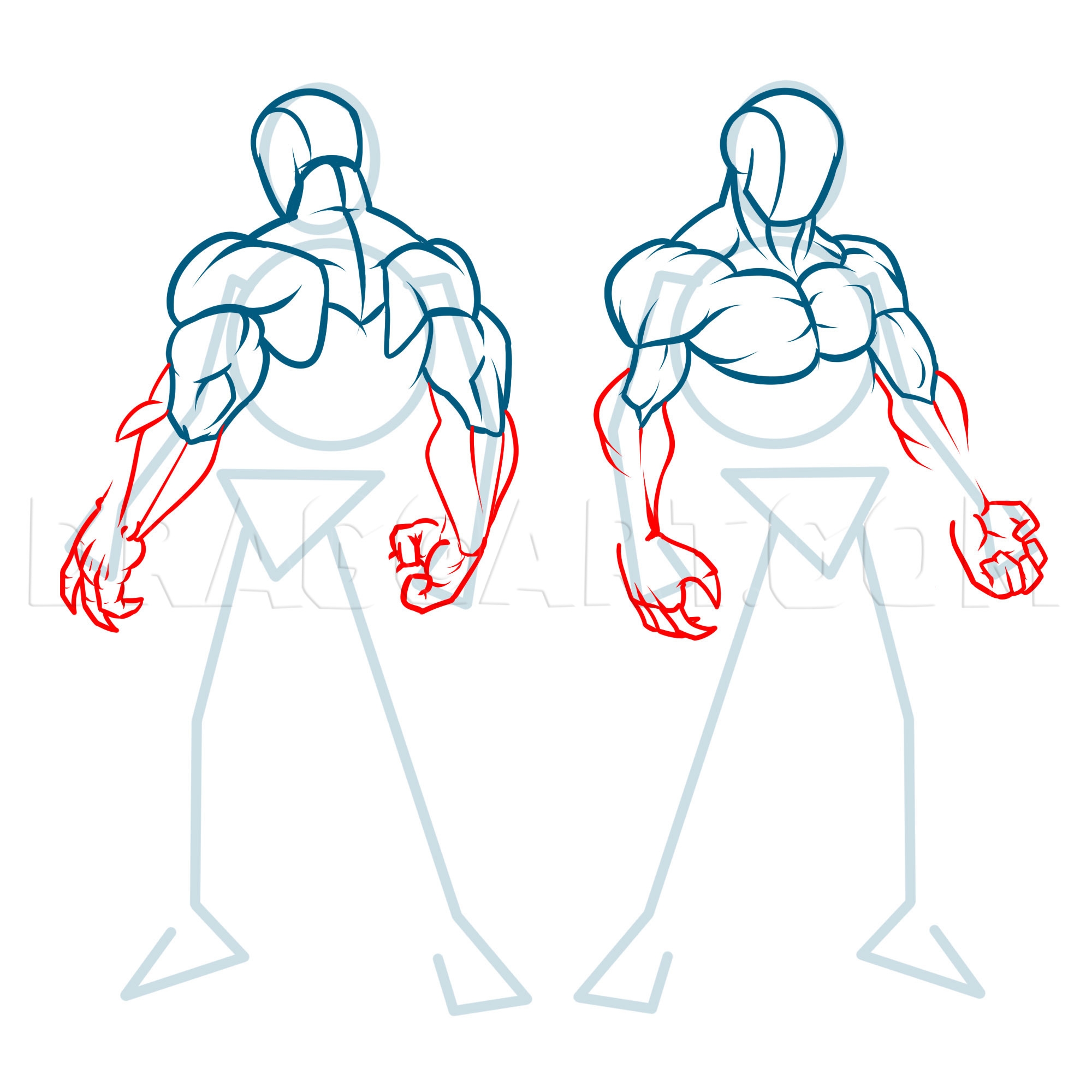 How To Draw Muscles Drawing Step By Step By KingTutorial DragoArt