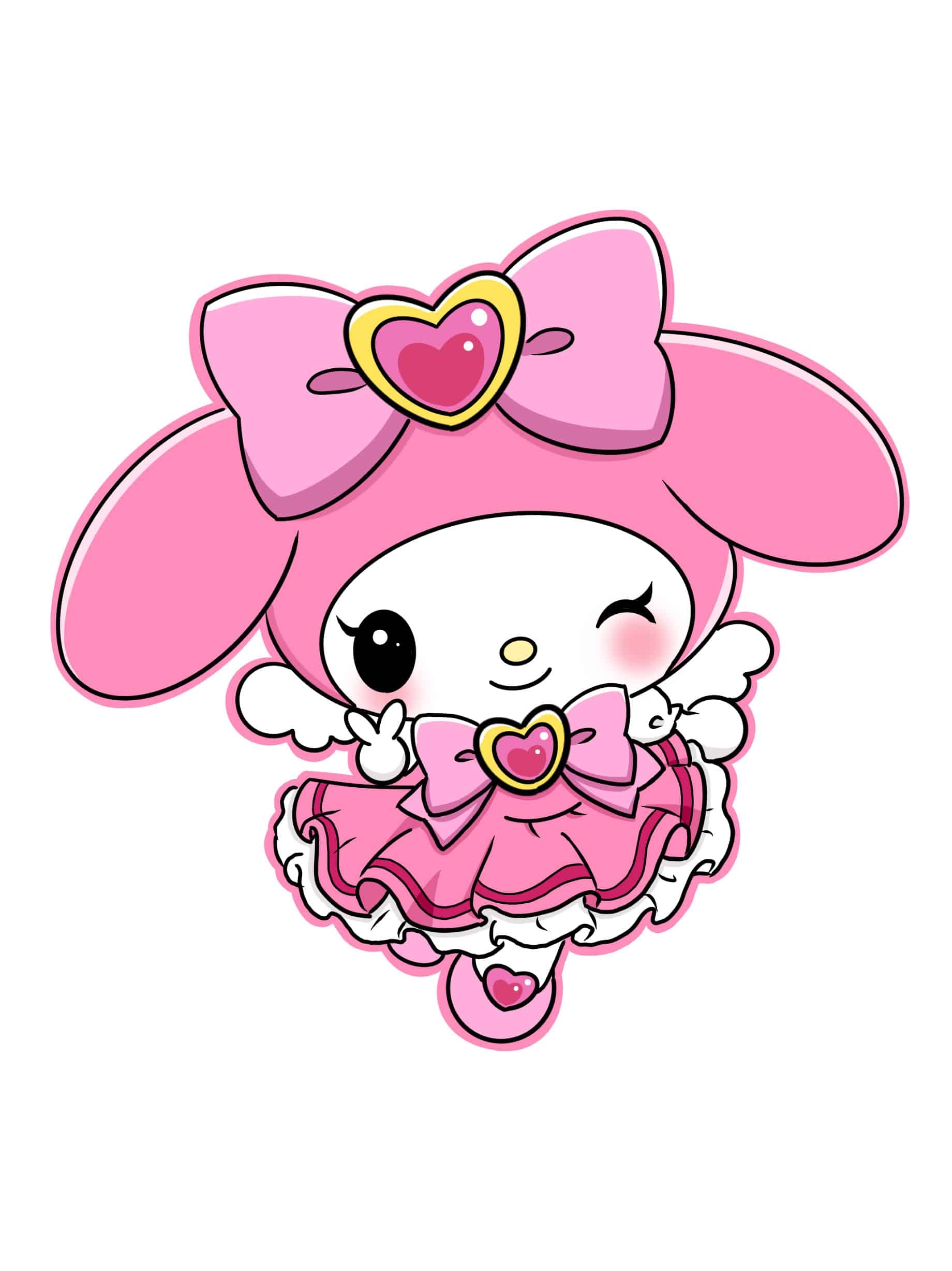 How To Draw My Melody Simply Step By Step Easy Drawing Guides Drawing Howtos