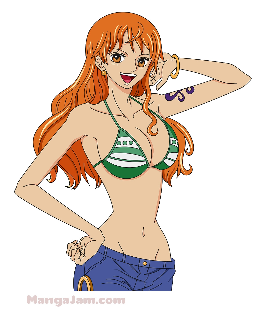 How To Draw Nami From One Piece MANGA JAM