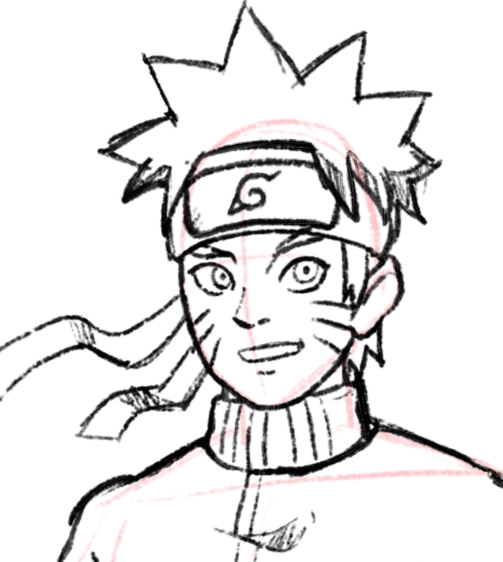 how to draw naruto