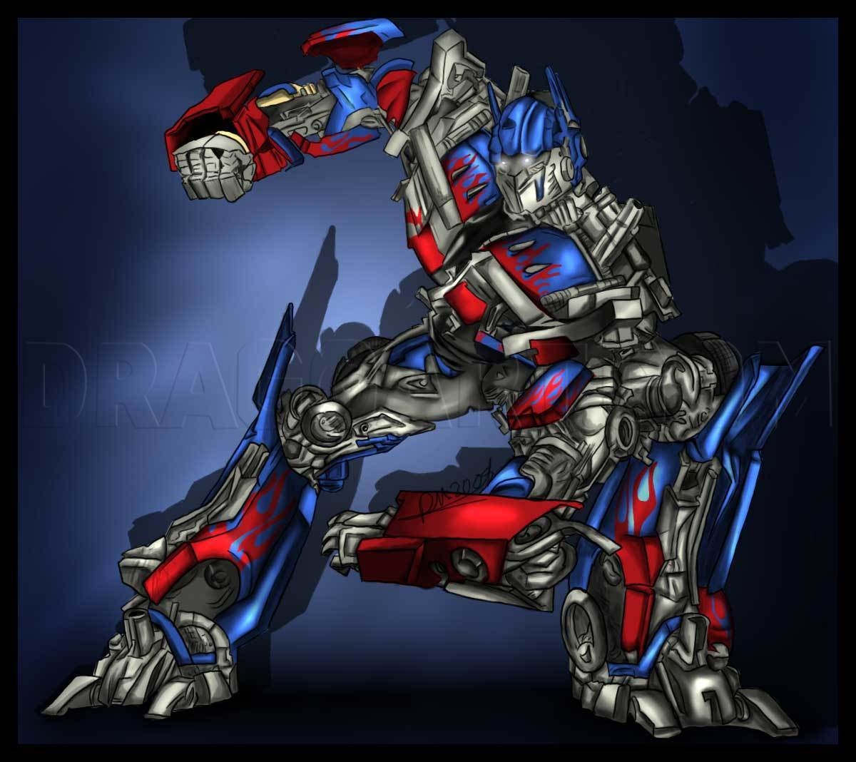 optimus prime drawing