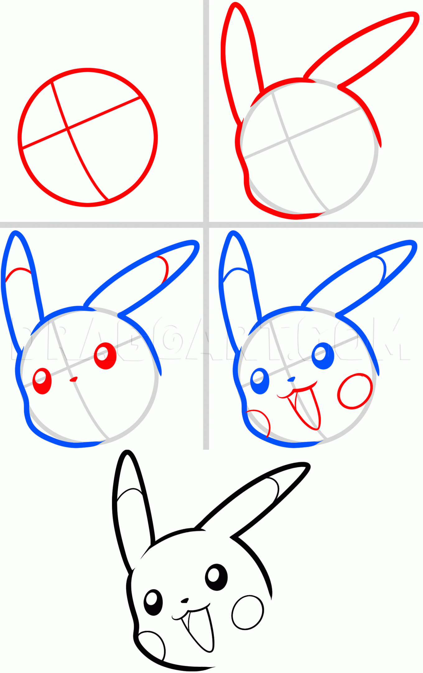 How To Draw Pikachu Easy Drawing Step By Step By Dawn DragoArt