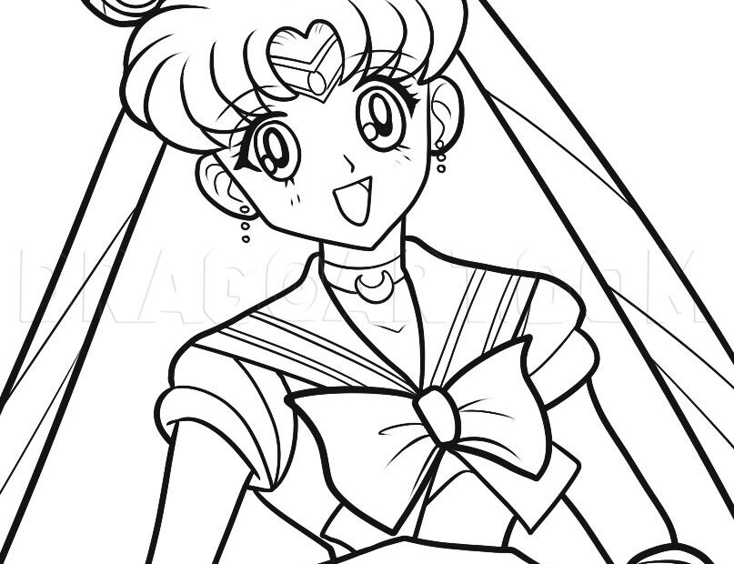How To Draw Sailor Moon Sailor Moon Drawing Step By Step By