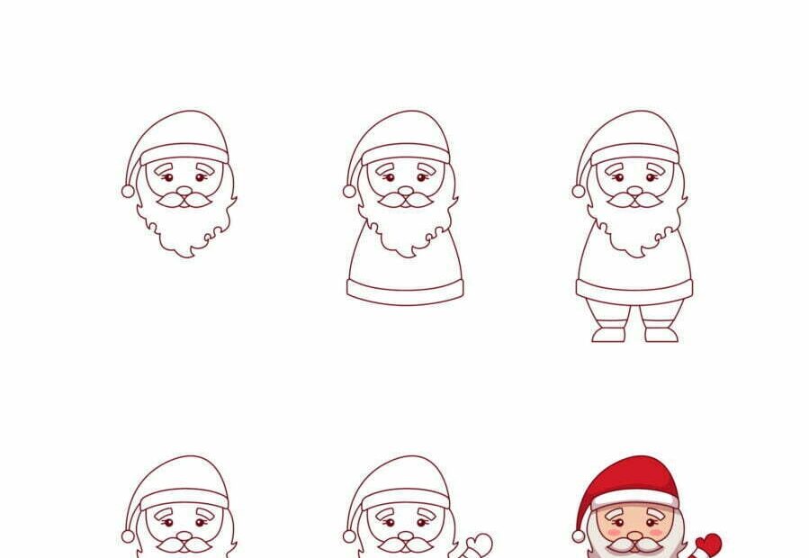 How To Draw Santa