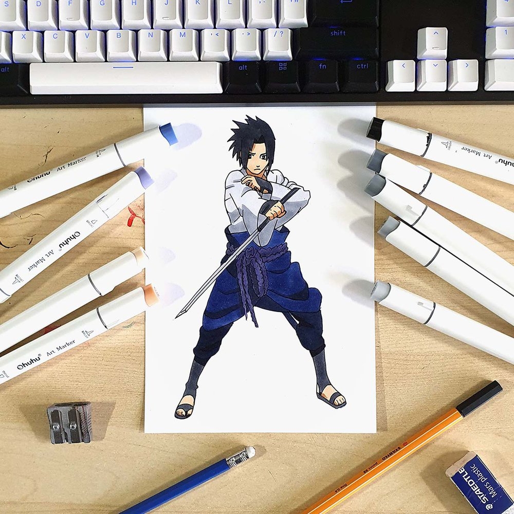 How To Draw Sasuke Uchiha An Easy To Follow Step By Step Tutorial