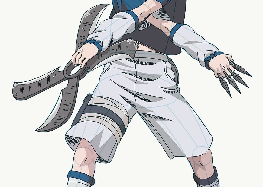 How To Draw Sasuke Uchiha FB From Naruto MANGA JAM