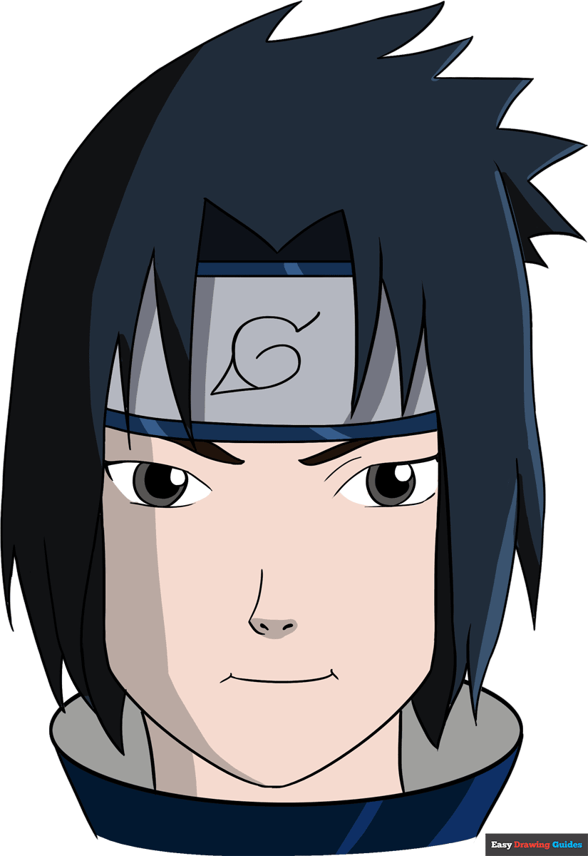 How To Draw Sasuke Uchiha From Naruto Really Easy Drawing Tutorial