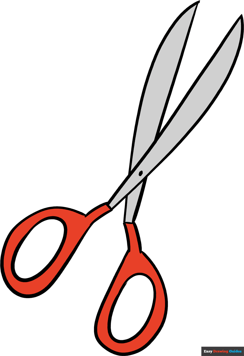 drawing of a scissor