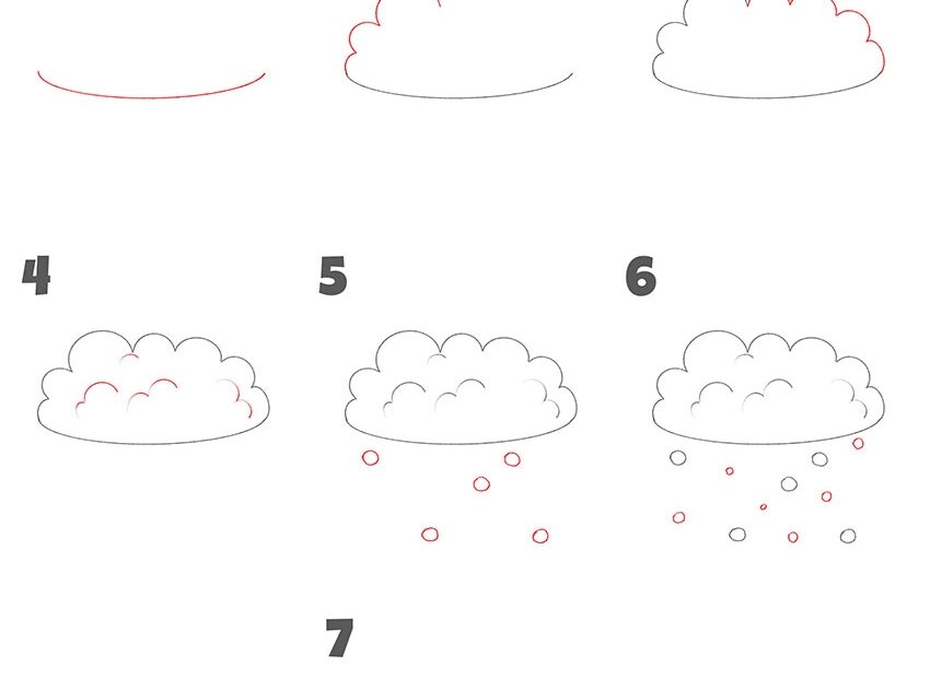 How To Draw Snow Easy Drawing Tutorial For Kids