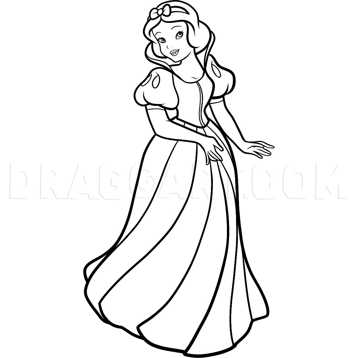How To Draw Snow White Drawing Step By Step By Dawn DragoArt