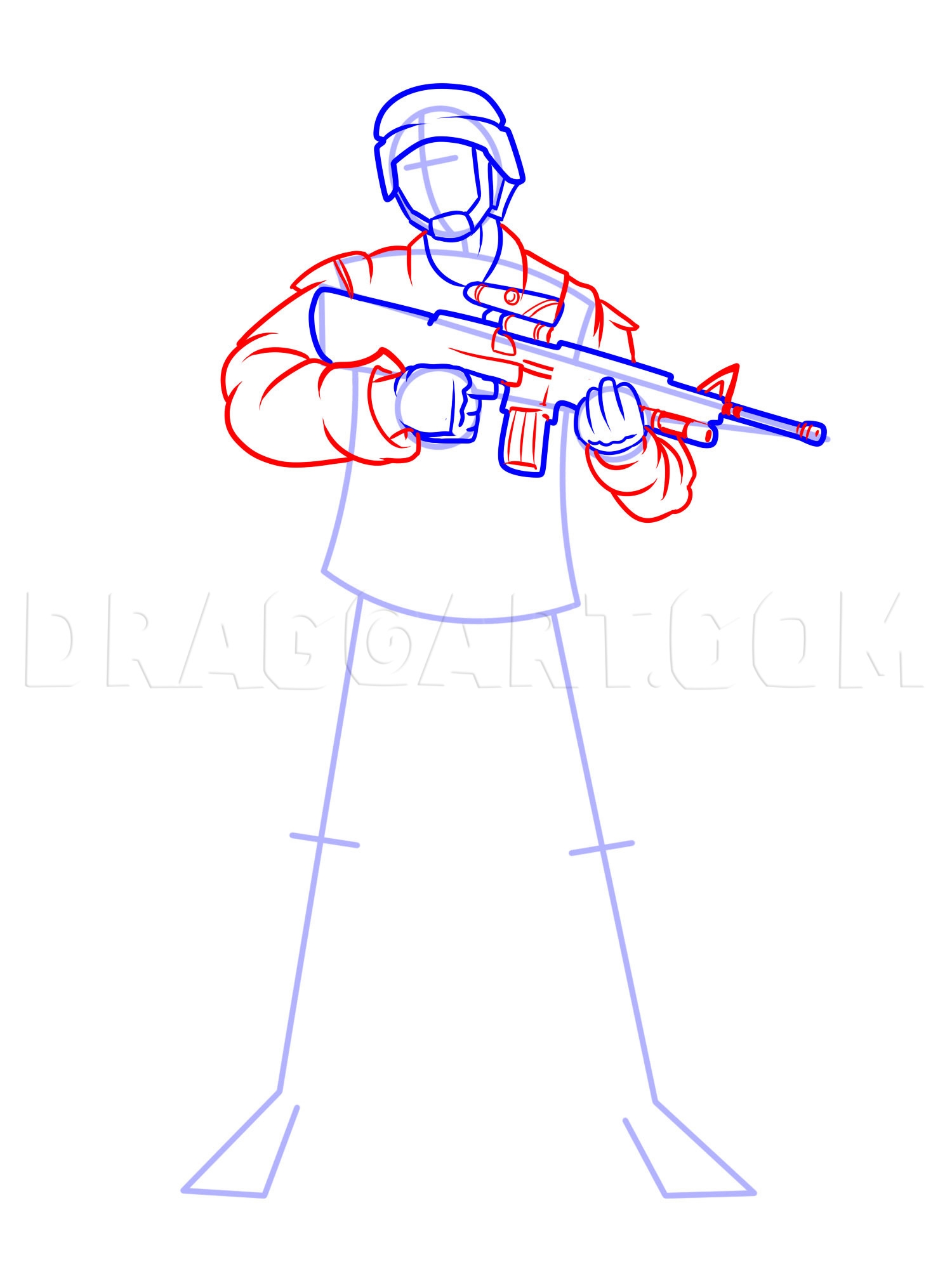 How To Draw Soldiers Drawing Step By Step By KingTutorial DragoArt