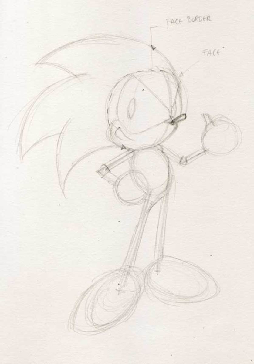 How To Draw Sonic The Hedgehog A Smashing Tutorial HubPages