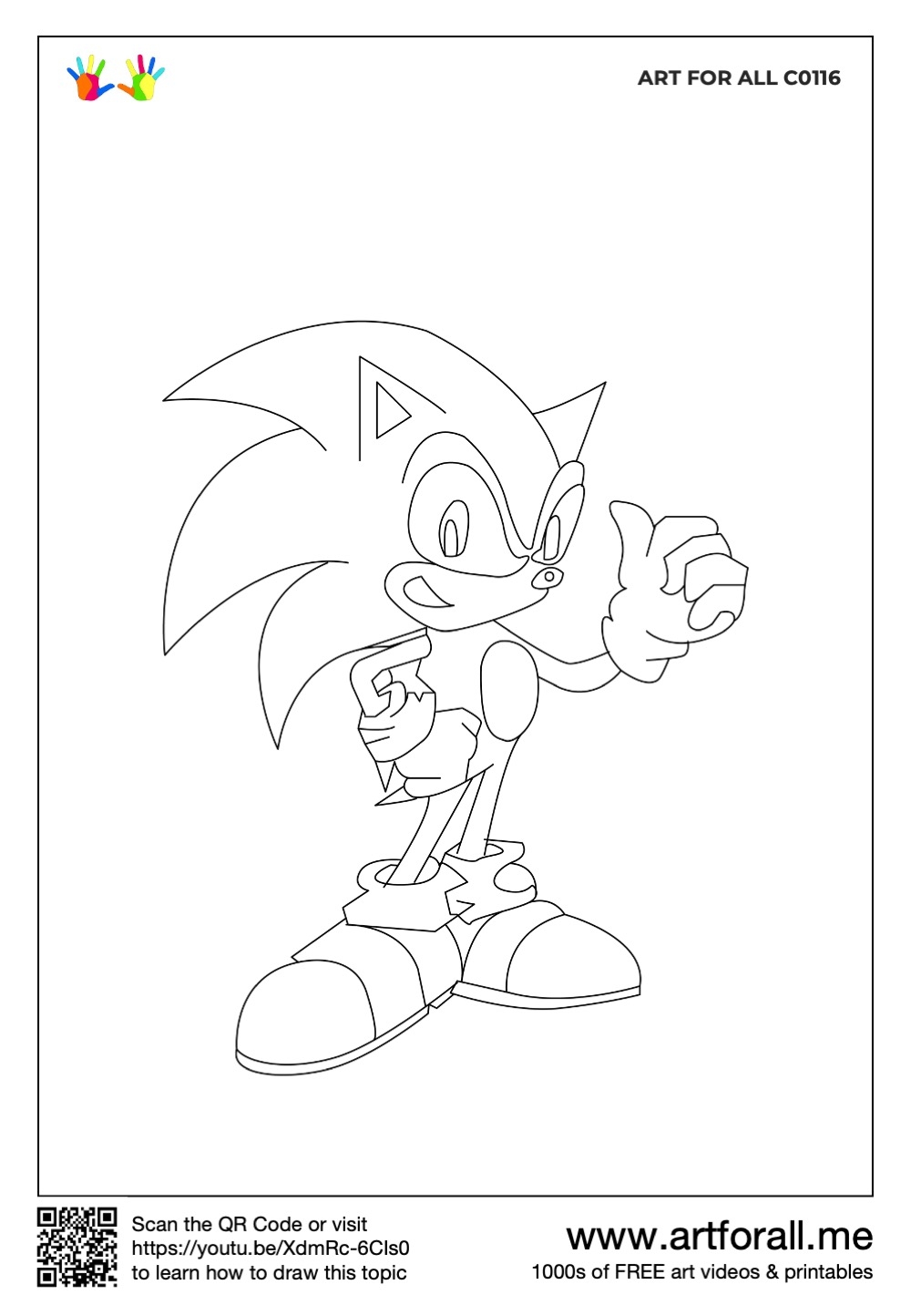 How To Draw Sonic The Hedgehog