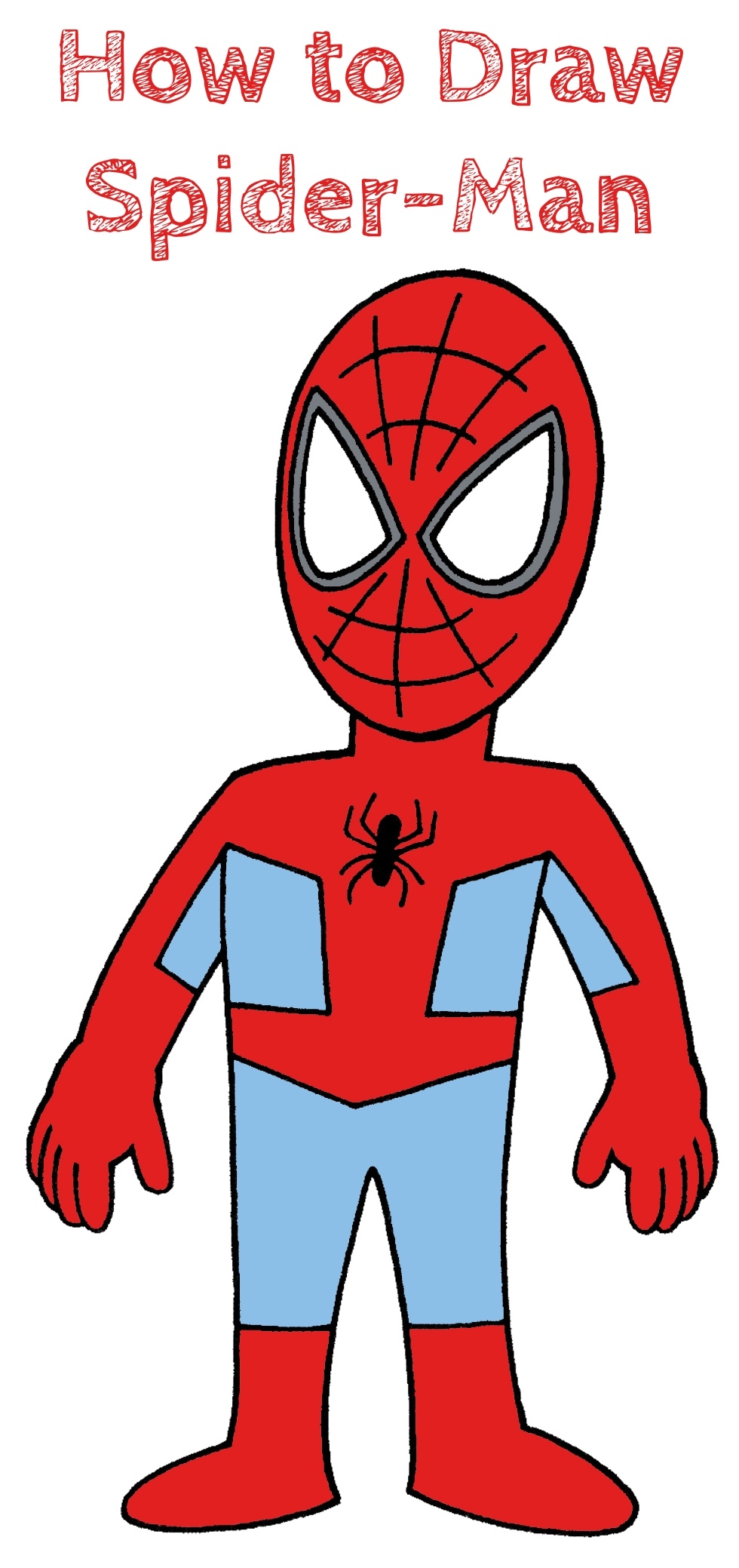 How To Draw Spider Man Step By Step How To Draw Easy