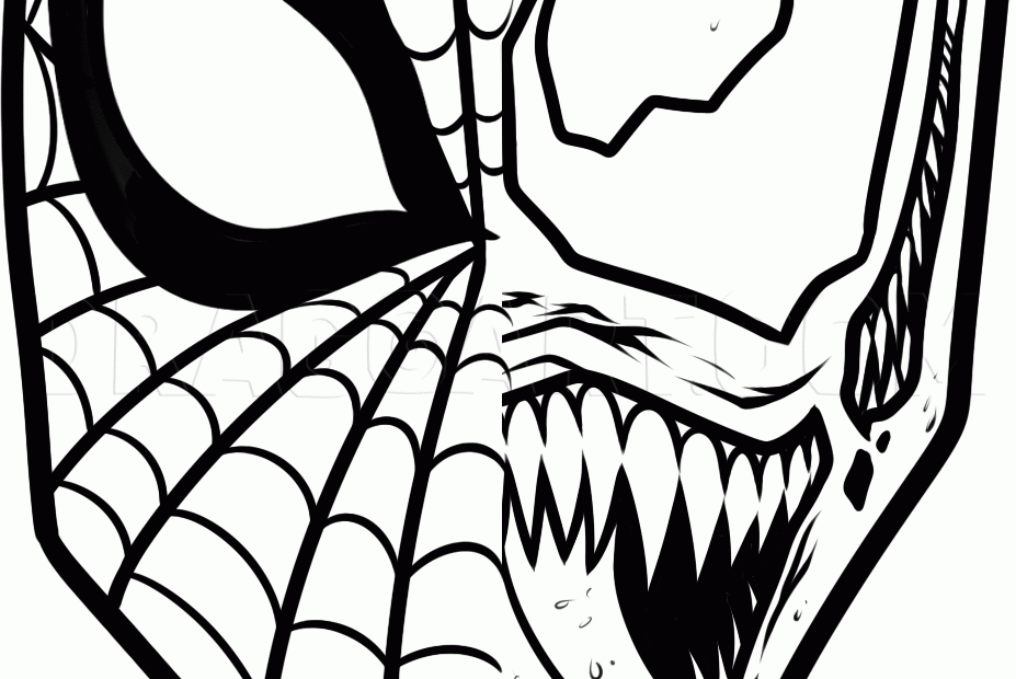 How To Draw Spiderman And Venom Drawing Step By Step By Dawn