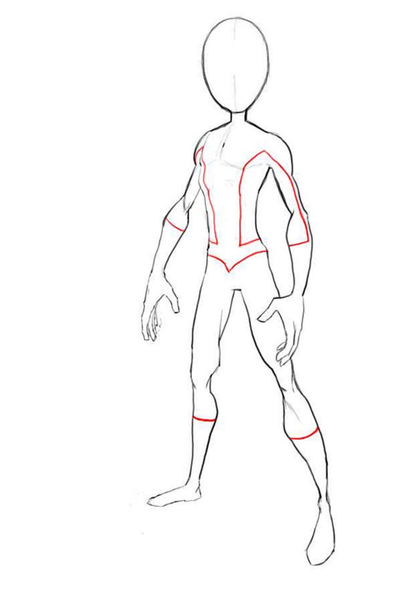 How To Draw Spiderman Body Outline HubPages
