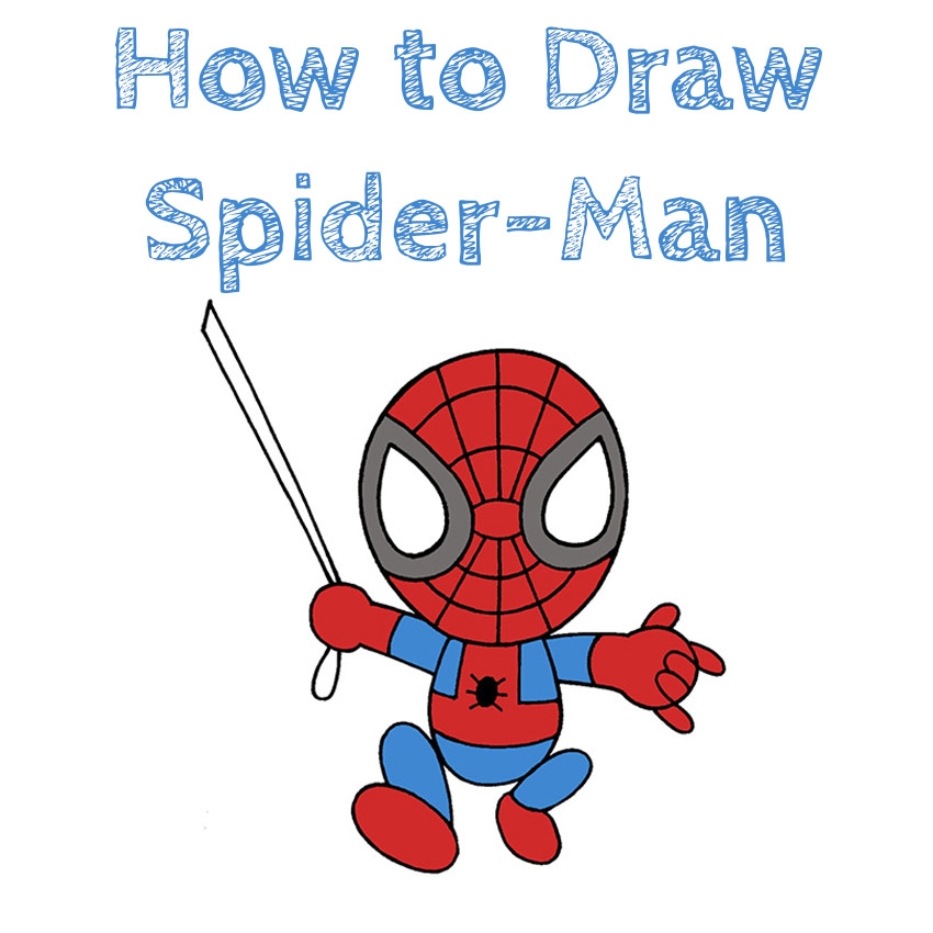 How To Draw Spiderman For Kids How To Draw Easy