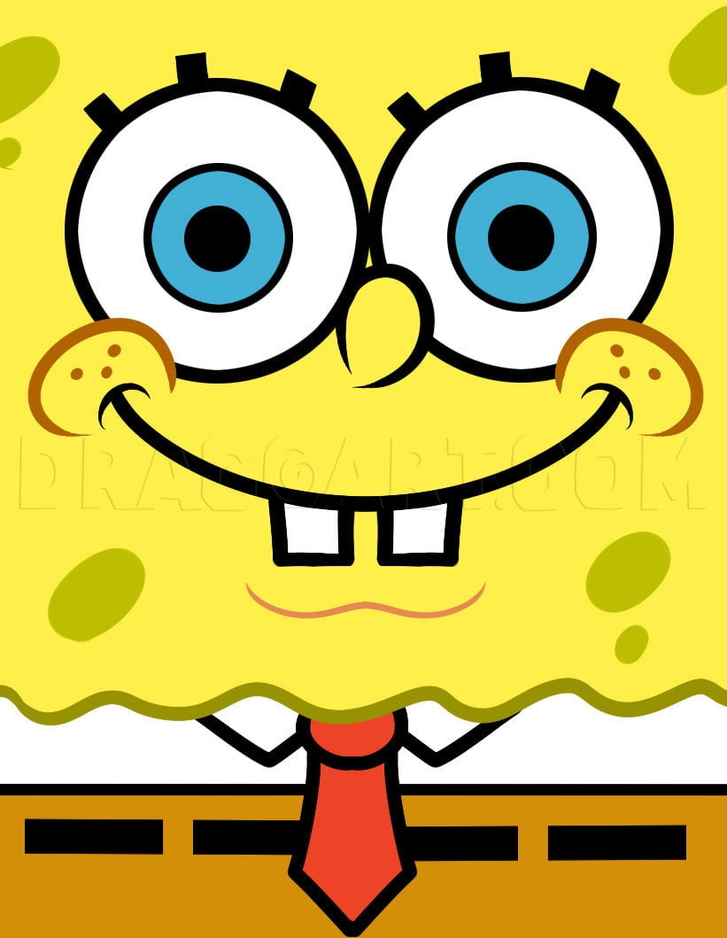 How To Draw Spongebob Easy Tutorial 6 Steps Toons Mag