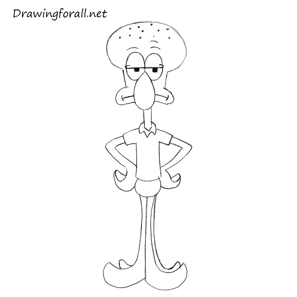 How To Draw Squidward