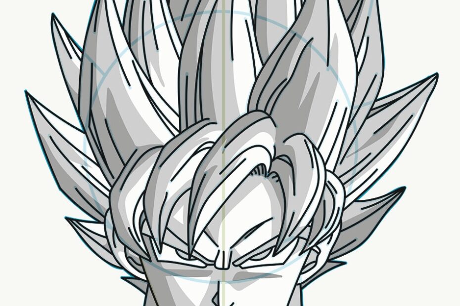 How To Draw Super Saiyan Goku From Dragon Ball MANGA JAM