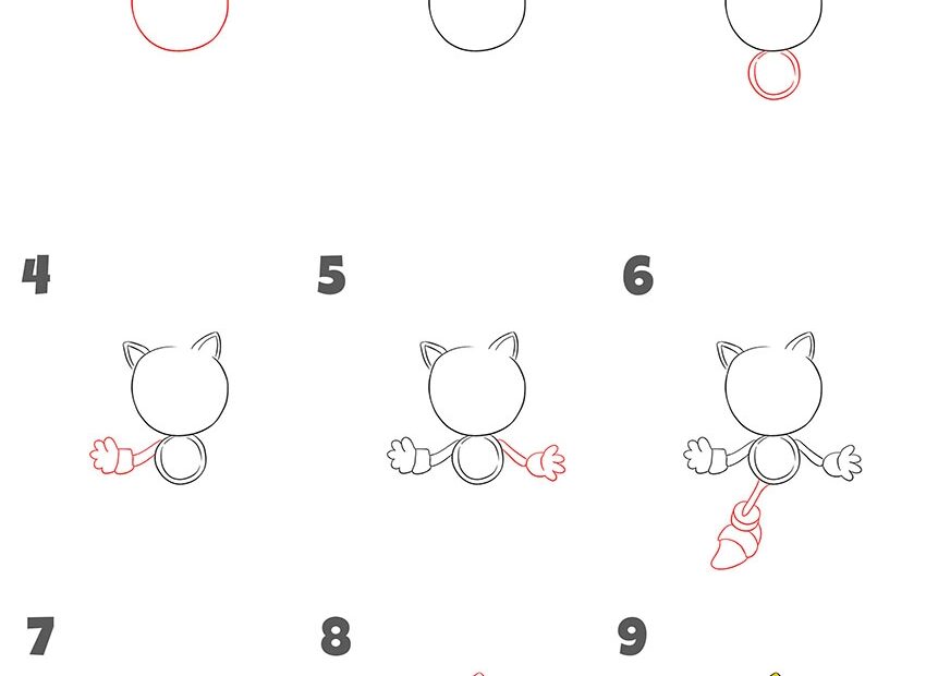 How To Draw Super Sonic Easy Drawing Tutorial For Kids