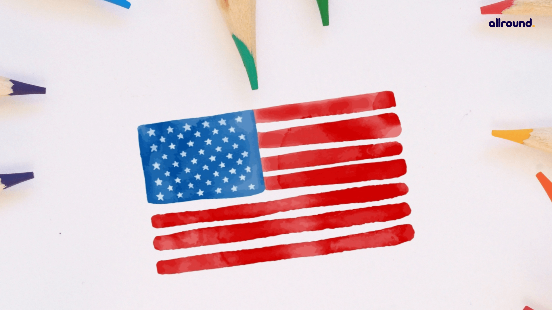 How To Draw The American Flag Step By Step Drawing Guide For Kids